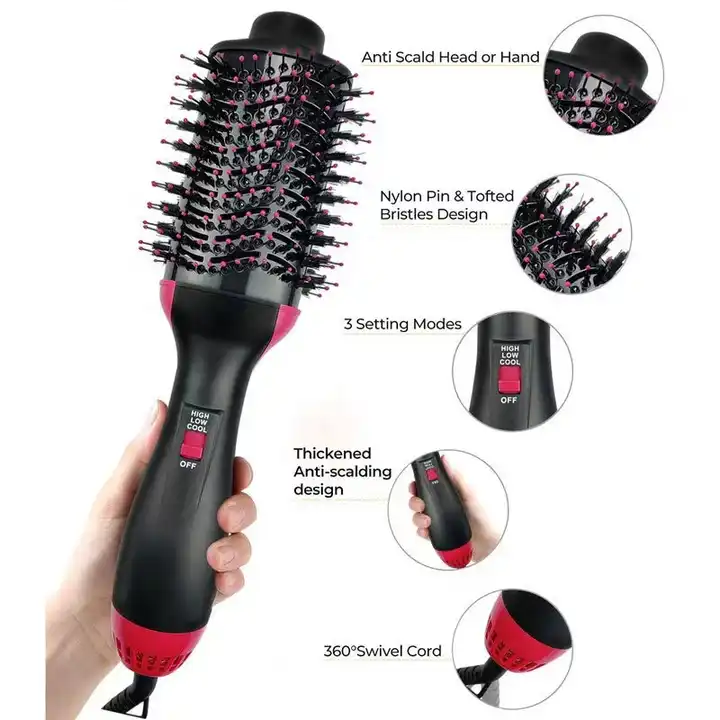 3-in-1 Hot Air Hair Brush – Dryer & Styler