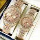 Luxury Golden Couple Watch Set – Elegant Matching Watches