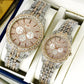 Luxury Golden Couple Watch Set – Elegant Matching Watches